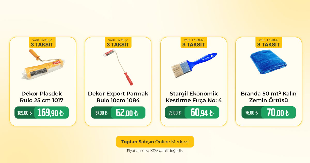 Yapı market kampanyası, vade farksız 3 taksit