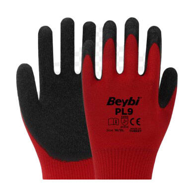 Beybi Iş Eldiveni PL9 Kırmızı No:10 - 1