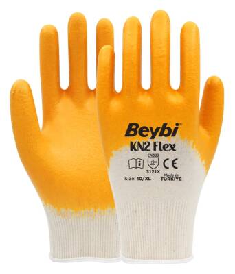 Beybi Kn2 Flex Sarı Iş Eldiveni No:10 - 1