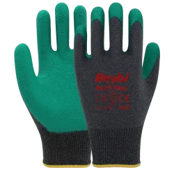 Beybi PL17 Flex Likralı Ipten Örme Lateks Eldiven Yeşil No:10 - 1