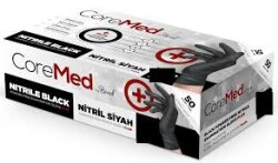 CoreMed Ultra Extra Kalın Siyah Nitril Eldiven - Core Med