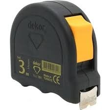 Dekor DKR 3m x 16mm Şerit Metre Kod 304 - Dekor