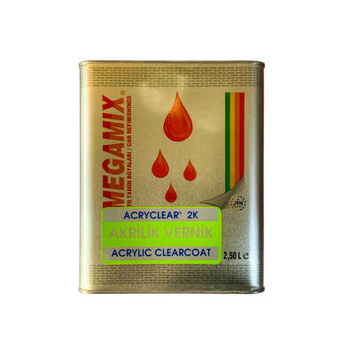 Megamix 2K Akrilik Vernik 2,5 litre - 1
