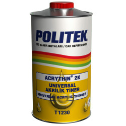 Politek 2K Universal Akrilik Tiner 1 litre