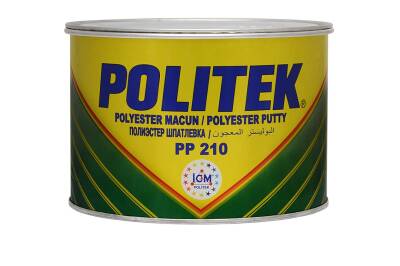 Politek Çelik Macun PP210 Polyester Macun 2700 gr (Koli = 6 Adet) - 1