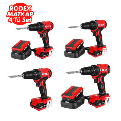 Rodex 4'lü Matkap Seti - 1