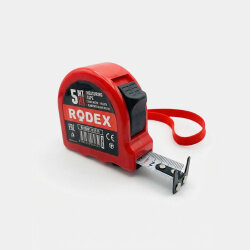 Rodex 5m x 19mm Kurt Ağızlı Mıknatıslı Şerit Metre - Rodex