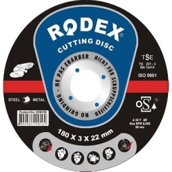 Rodex Metal Kesici 180x3x22.23mm SRM30180T - 1