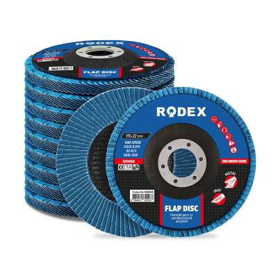 Rodex Zirkonyum Oksit P 120 Kum 115 mm Flap Disk Zımpara - 2