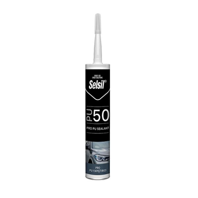 Selsil Poliüretan Mastik Yapıştırıcı PU 50 SİYAH 280 ml - 1