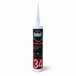 Selsil Silikonize Mastik Beyaz 450gr - Selsil