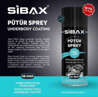 Sibax SB5000 Pütür Sprey 400ml Beyaz (Koli = 24 Adet) - 2