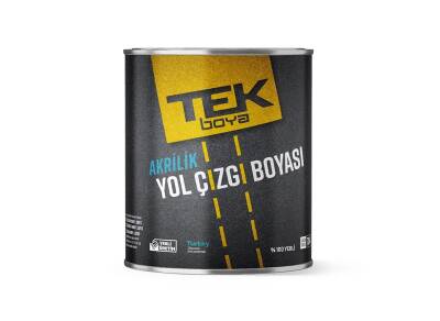 Tek Boya Akrilik Yol Çizgi Boyası 2,5 lt