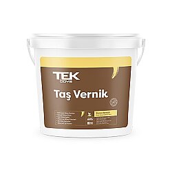 Tek Boya Su Bazlı Taş Vernik 0,75 lt - Tek Boya