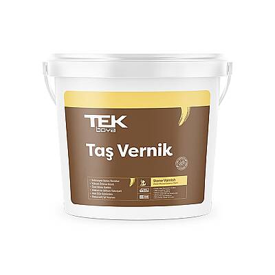 Tek Boya Su Bazlı Taş Vernik 15 lt - 1