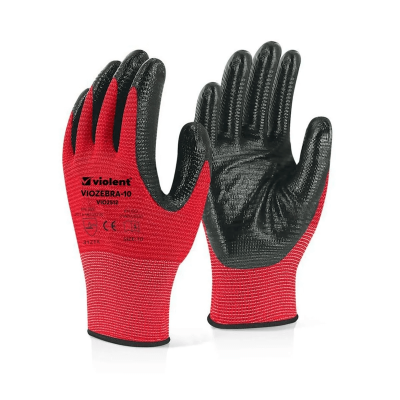 Violent VIOZEBRA-10 Kırmızı 2512 İş Eldiveni - 1