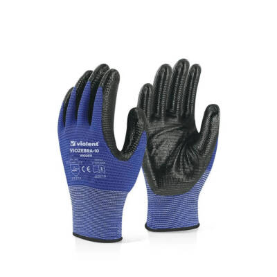 Violent VIOZEBRA-10 Mavi 2512 İş Eldiveni - 1