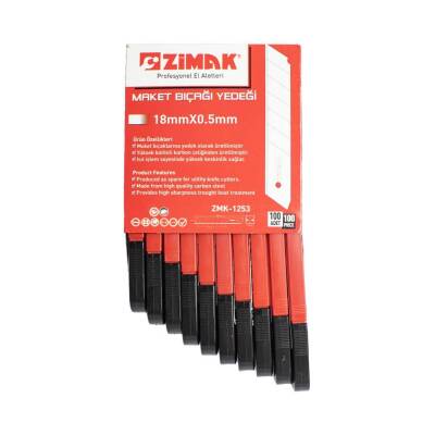 Maket Bıçağı Yedeği Geniş 18mm x 0,5mm (Koli = 10 Adet) - 1