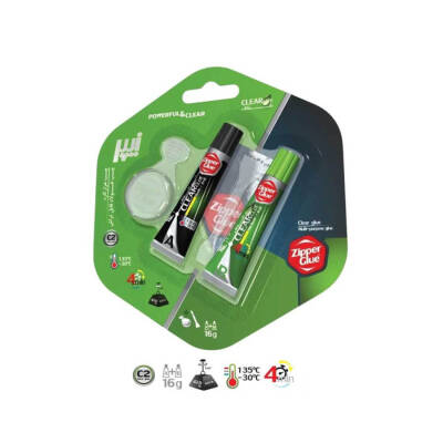 Zipper Glue İran Malı Çift Karışımlı Yapıştırıcı 16 Gr Şeffaf - 1